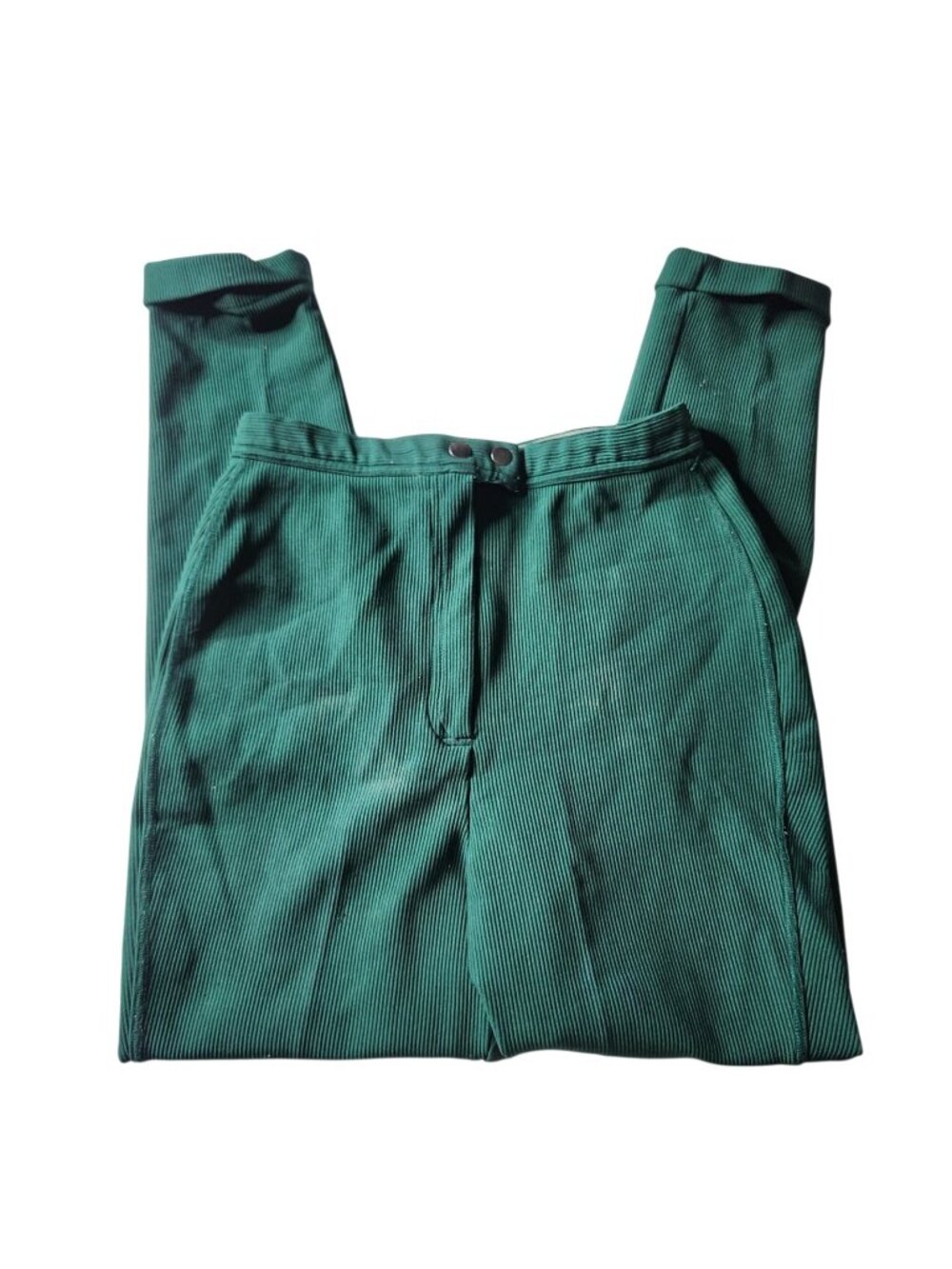 Vinage Kikomo Riding Breeches Equestrian Pants Green Womens 11/12 Tall Corduroy